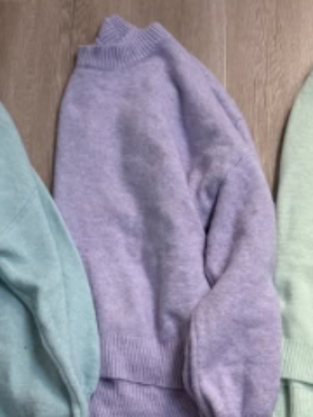 BRAND NEW Womens Trendy/Viral Purple Pastel Long Sleeve Pull Over Sweater
